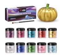 LET'S RESIN 10 Colors Metallic Mirror Effect Chrome Powder
