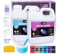 LET'S RESIN 2.4L Epoxy Resin Kit with Mica Powder, Resin Accessories