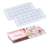 LET'S RESIN 3 Tier Silicone Molds for Epoxy Resin, Resin Molds Kit with Metal Stand, Rectangular Silicone Molds for Home Decoration, Resin Casting,