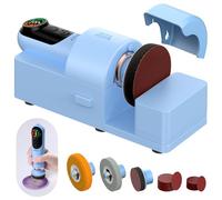 LET'S RESIN 4-in-1 Advanced Resin Sanding and Polishing Machine, 2000mAh*2 Large Battery Capacity, Powerful 3-Speed, LCD Display, Compact and Lightweight for Resin Grinding, Glass, Metal, Jade,etc