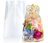 LET'S RESIN Angel Figurines Resin Epoxy Moulds, Large Angel Silicone Moulds for Preserved Flowers, Birthday Gifts for Women