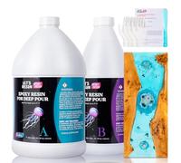 LET'S RESIN EPOXY RESIN Deep Pour Epoxy Resin 1.5 Gallon,2 to 4 Inch Depth Crystal Clear Resin for Flower Preservation,Bubble Free & Low Viscosity Casting Resin for River Table,Resin Art,Crafts