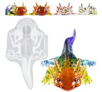 Let's Resin Large Silicone Axolot Resin Molds, 3D Detailed Animal Silicone Molds, Flexible and Unfolding Epoxy Resin Molds, Thick Deep Epoxy Molds for