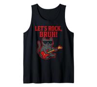 Let's Rock Bruh - Funny Rock Cat Tank Top