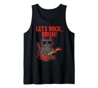 Let's Rock Bruh - Funny Rock Cat Tank Top