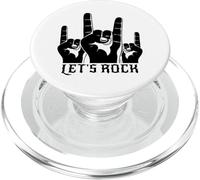 Let's Rock Devil's Greeting French Fork Metal Hand & Roll PopSockets PopGrip for MagSafe