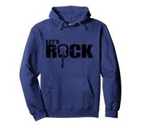 Let's Rock Guitar Music Style Genre Rock Band Pullover Hoodie