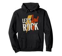 Let's Rock Rock and Roll Heavy Metal Music Pullover Hoodie