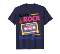 Lets Rock Second Grade Teacher Student Back to School Day T-Shirt
