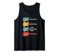 Let's Rock Vintage Guitar Tank Top