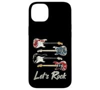 Let's Rock Vintage Guitars, Rock'n Roll Guitarist, Rock Band Case for iPhone 14 Plus