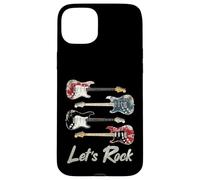 Let's Rock Vintage Guitars, Rock'n Roll Guitarist, Rock Band Case for iPhone 15 Plus