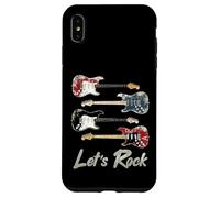 Let's Rock Vintage Guitars, Rock'n Roll Guitarist, Rock Band Case for iPhone XS Max