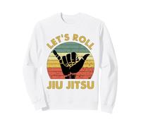 Let's Roll Jiu Jitsu Vintage Sunset Funny Martial Arts BJJ Sweatshirt