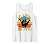 Let's Roll Jiu Jitsu Vintage Sunset Funny Martial Arts BJJ Tank Top