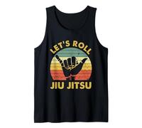 Let's Roll Jiu Jitsu Vintage Sunset Funny Martial Arts BJJ Tank Top