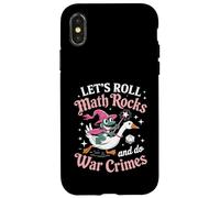Let's Roll Math Rocks And Do War Crimes Frog Meme Goose Meme Case for iPhone X/XS