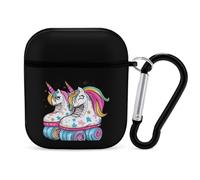 Let's Roll Un-icorn Roller Skate Earphone Case Cover Compatible with AirPods 1&2 Shockproof Bluetooth Headset Case Black-style