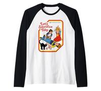 Let's Sacrifice Toby Occult Retro Vintage Funny Adult Humor Raglan Baseball Tee