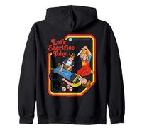 Let's Sacrifice Toby Occult Retro Vintage Funny Adult Humor Zip Hoodie