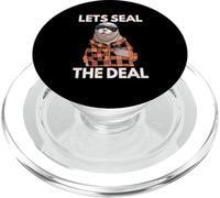 Let's Seal The Deal Seals Sea Lion Chubby Water Animals PopSockets PopGrip for MagSafe