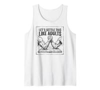 Let's Settle This Like Adults Funny Arm Wrestling Tank Top