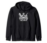 Let's Settle This Like Adults Funny Arm Wrestling Zip Hoodie