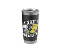 Let's Settle This Like Adults Rock Paper Scissors Stainless Steel Insulated Tumbler