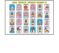 Let's Sign BSL Early Years & Baby Signs: Poster/Mats A3 Set of 2 (British Sign Language)