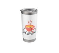Let's Spill The Tea Tea Lover Drinking Tea Tea Brewing Cup Stainless Steel Insulated Tumbler