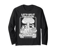Let's Split The Atom Funny Physics Nuclear Energy Book Cover Long Sleeve T-Shirt