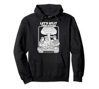 Let's Split The Atom Funny Physics Nuclear Energy Book Cover Pullover Hoodie