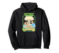 Let's Split The Atom Funny Physics Nuclear Energy Book Cover Pullover Hoodie