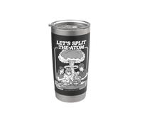 Let's Split The Atom Funny Physics Nuclear Energy Book Cover Stainless Steel Insulated Tumbler