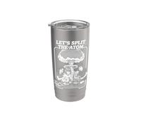 Let's Split The Atom Funny Physics Nuclear Energy Book Cover Stainless Steel Insulated Tumbler