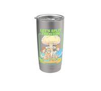 Let's Split The Atom Funny Physics Nuclear Energy Book Cover Stainless Steel Insulated Tumbler