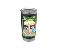 Let's Split The Atom Funny Physics Nuclear Energy Book Cover Stainless Steel Insulated Tumbler