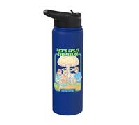 Let's Split The Atom Funny Physics Nuclear Energy Book Cover Stainless Steel Insulated Water Bottle
