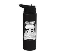 Let's Split The Atom Funny Physics Nuclear Energy Book Cover Stainless Steel Insulated Water Bottle