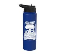 Let's Split The Atom Funny Physics Nuclear Energy Book Cover Stainless Steel Insulated Water Bottle