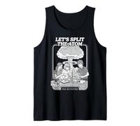 Let's Split The Atom Funny Physics Nuclear Energy Book Cover Tank Top