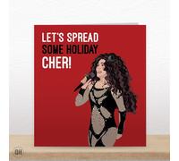 Let's Spread Some Holiday Cher! - Funny Cher Christmas Card