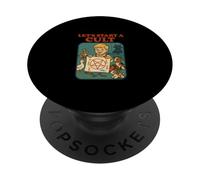 Lets Start A Cult Blackcraft Funny Dark Humor Sarcastic PopSockets Adhesive PopGrip