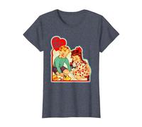 Let's Start a Cult Funny Hipster Ironic Pun T-Shirt, Women, Heather Blue, Medium