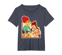 Let's Start a Cult Funny Hipster Ironic Pun T-Shirt, Women's Plus, Heather Blue, 2X