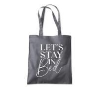 Let's Stay In Bed Nap Sleep Tote Shopping Bag 10 Litres Capacity 42 x 38cm