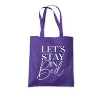 Let's Stay In Bed Nap Sleep Tote Shopping Bag 10 Litres Capacity 42 x 38cm
