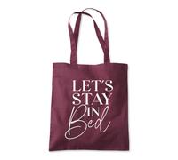 Let's Stay In Bed Nap Sleep Tote Shopping Bag 10 Litres Capacity 42 x 38cm
