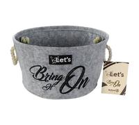 Lets Stuff It Bring It On Dog Toy Storage Gray 20X36 Cm