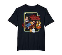 Lets Summon Demons Occult Retro Vintage Funny Adult Humor T-Shirt, Men's Big and Tall, Black, 5X Tall